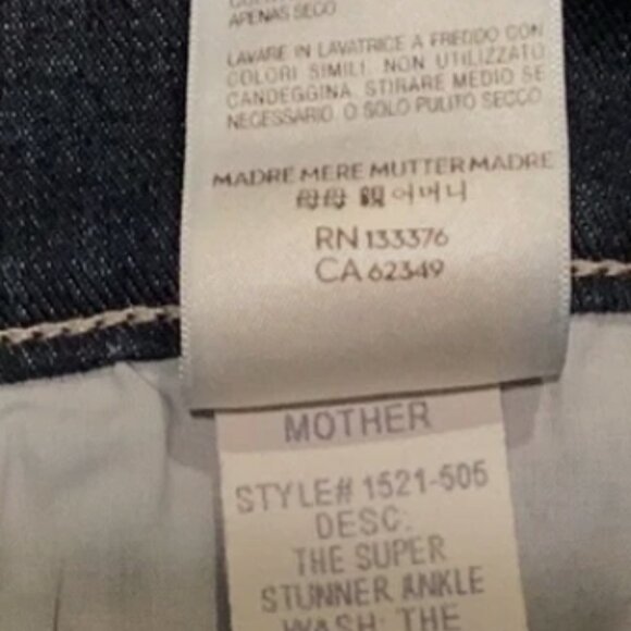 MOTHER The Stunner Ankle The Royal Treatment Size 28 NWT - Picture 13 of 14